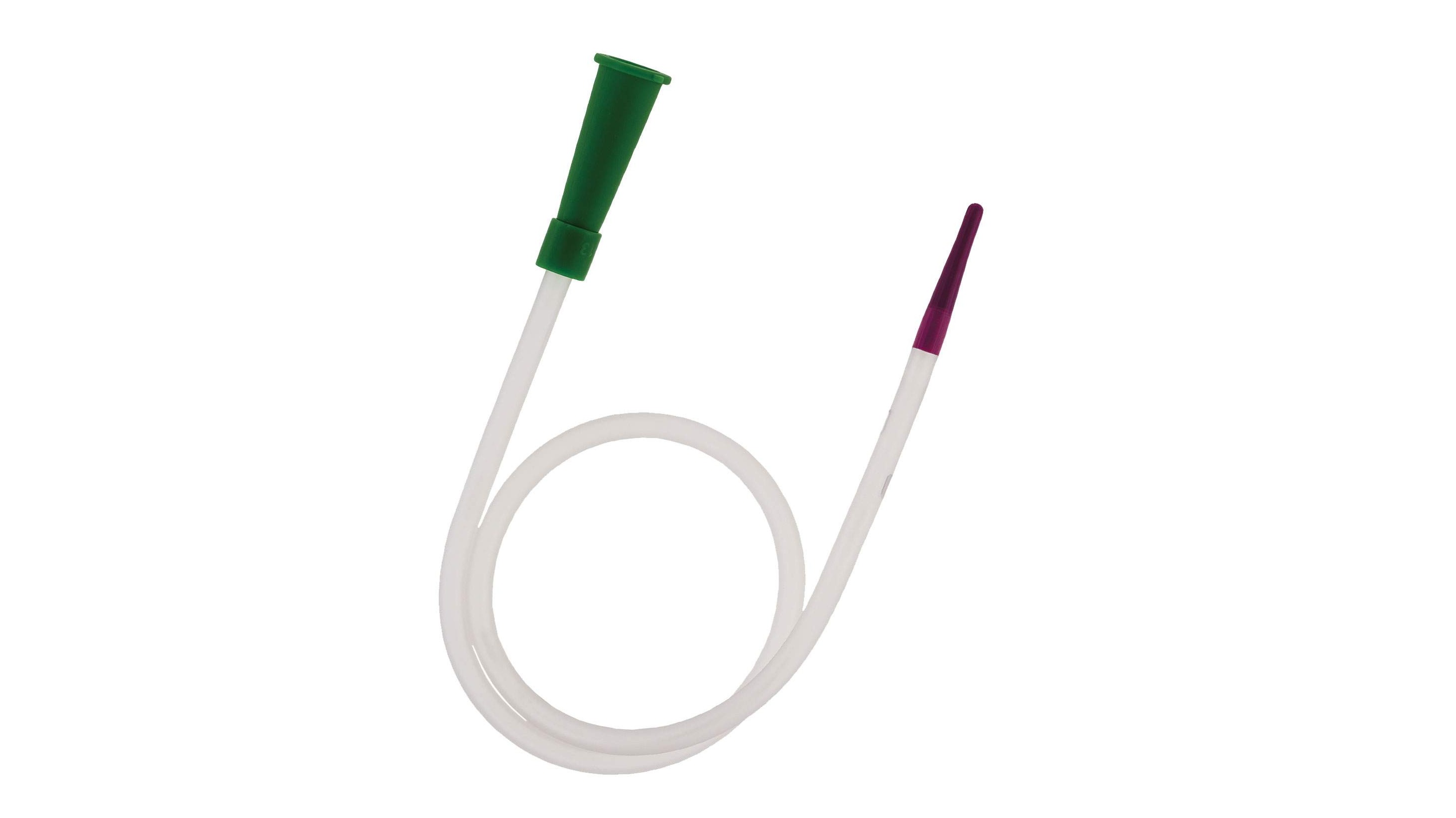 Urinal catheter with a soft tip in the application